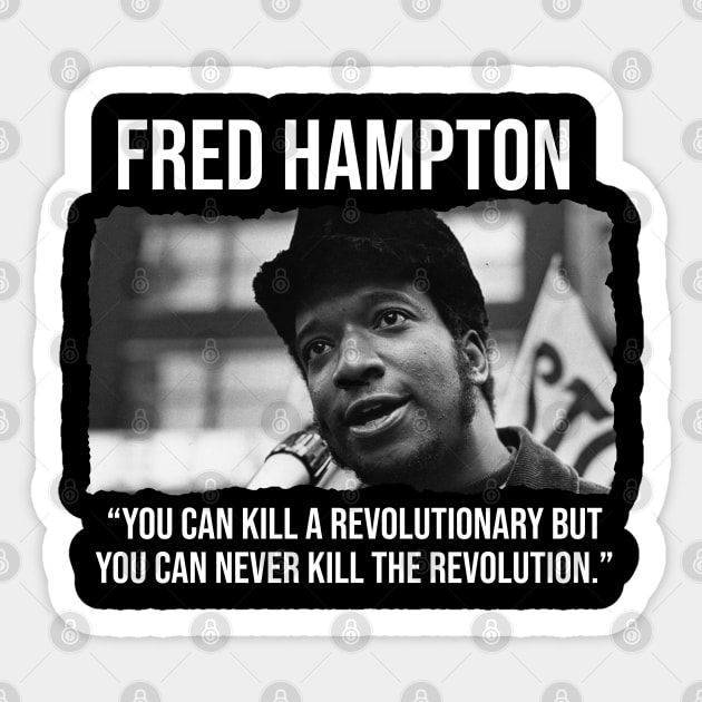 Fred Hampton - Black History Sticker by UrbanLifeApparel